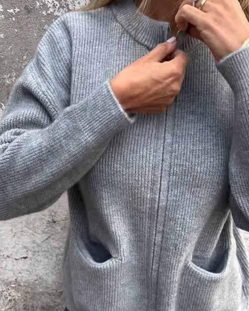 ZOYA | Cardigan cu fermoar pentru toamnă