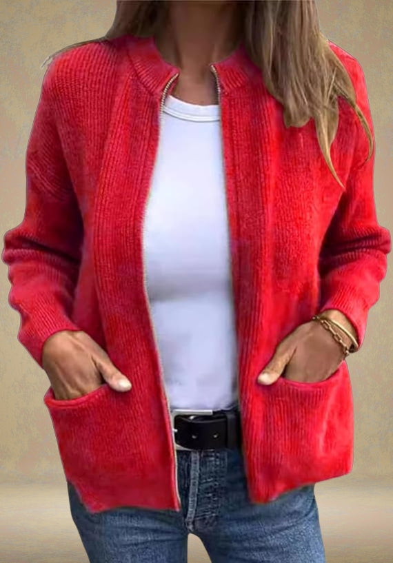 ZOYA | Cardigan cu fermoar pentru toamnă