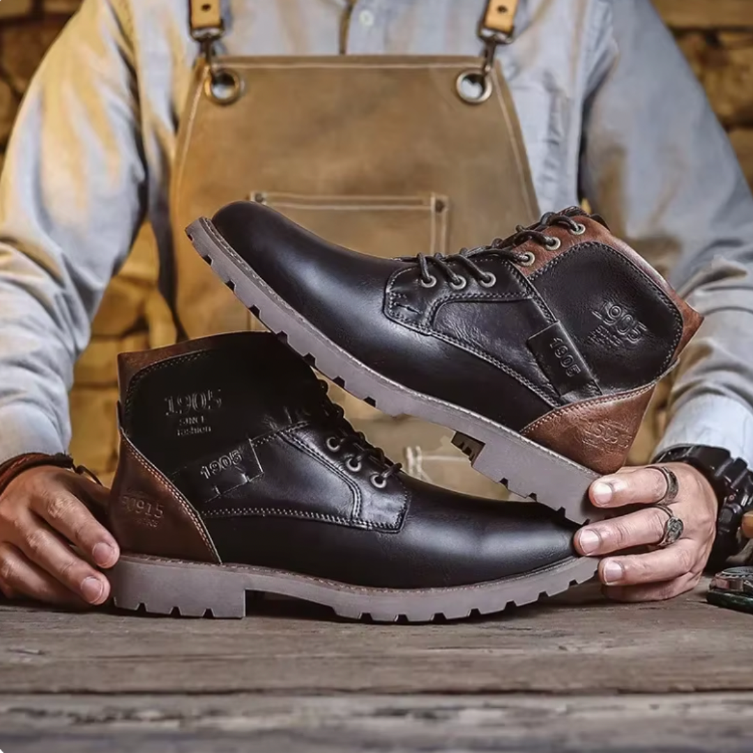 Aaron™ | Bottes en Cuir Vintage