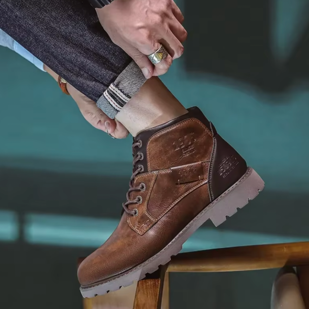 Aaron™ | Bottes en Cuir Vintage