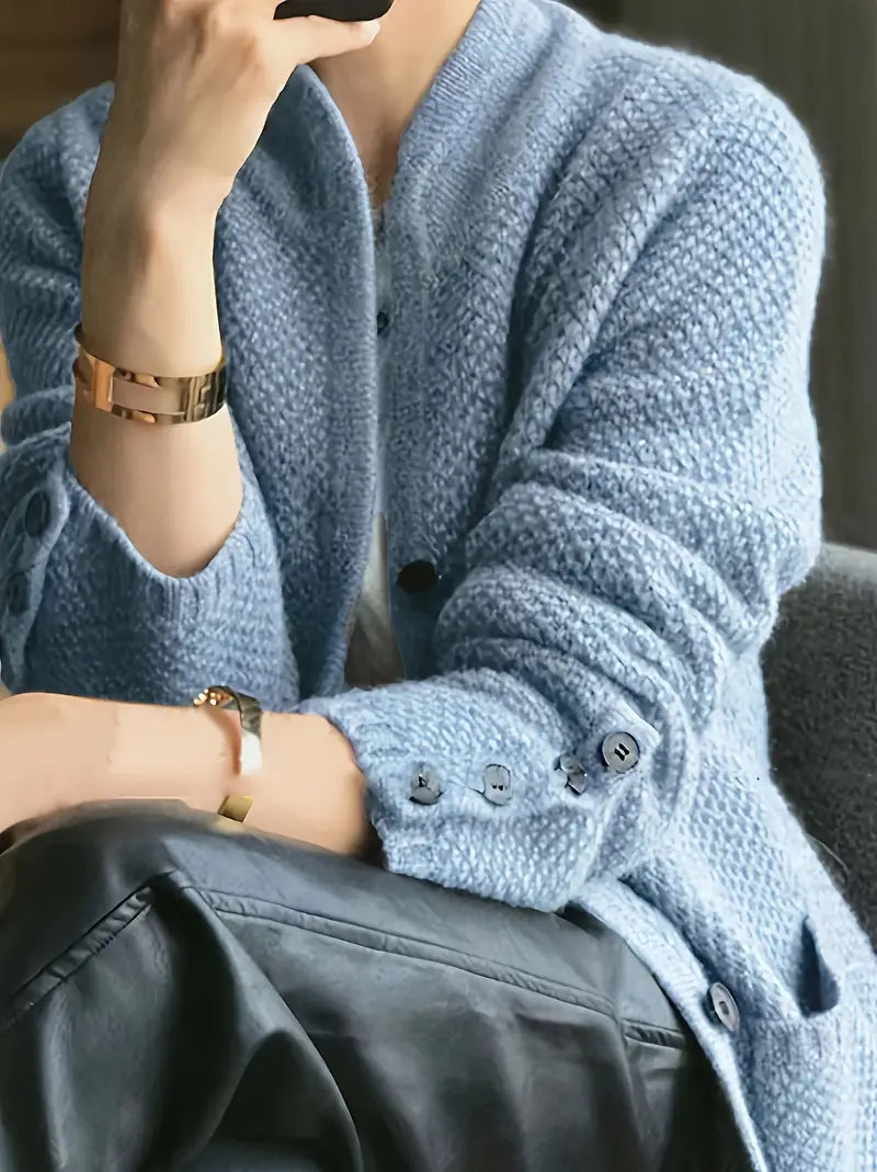 KLARINA | Cardigan Moale cu Nasturi