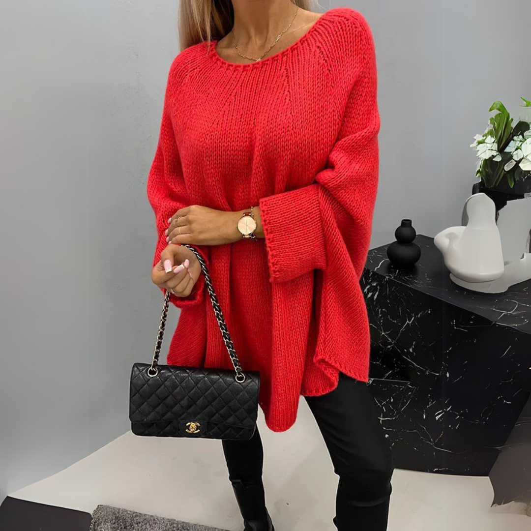 ISABELLE | Pulover Elegant cu Guler Răsfrânt