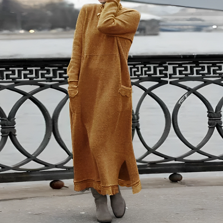 GRETA | Rochie confortabilă de iarnă