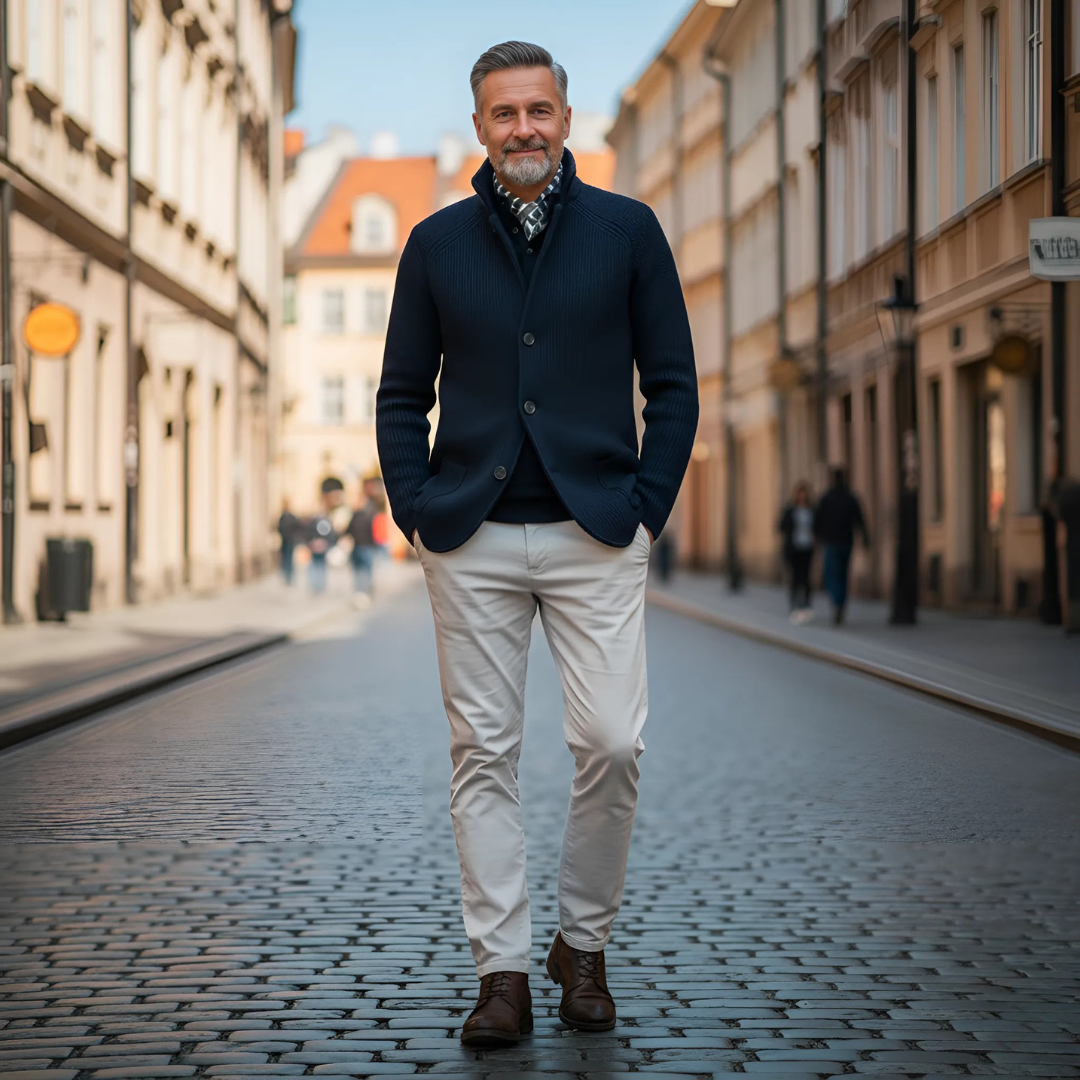 Feliks | Cardigan tricotat clasic în stil rafinat