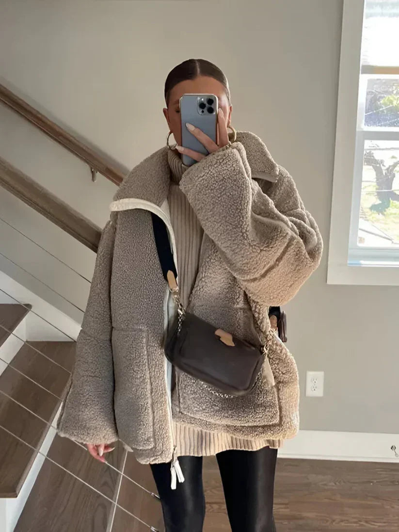 KAJA | Palton Moale Teddy